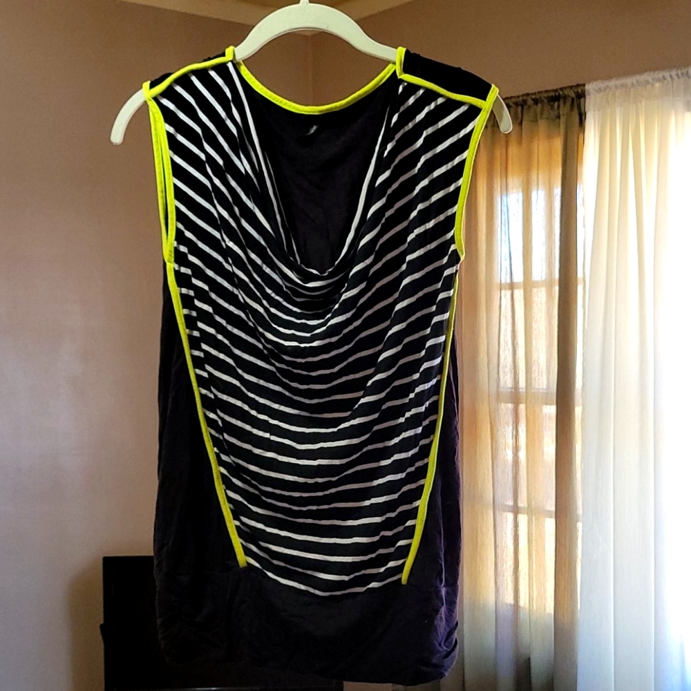 Fun But Professional Black and Neon Dress Shirt